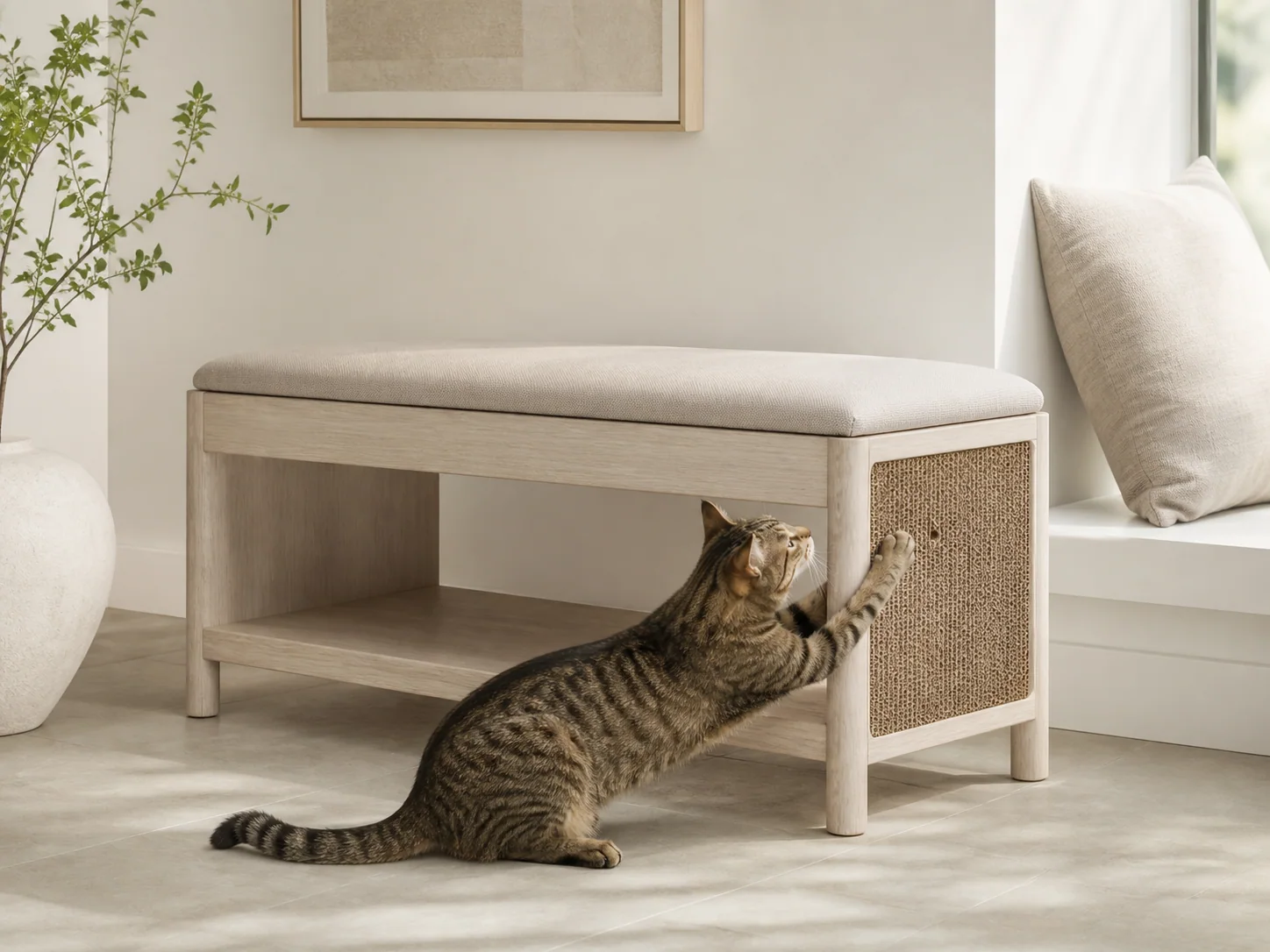 Scratch Bench 猫抓长凳 场景图